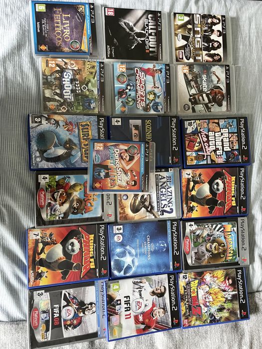 Jogos PS2 e PS3 - Ótimo estado