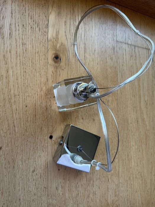 Mark Slojd Sweden lampa wisząca pojedyncza sredbrna szkło