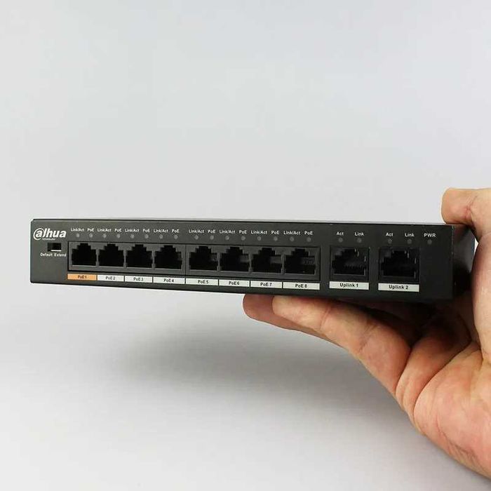 Switch POE DAHUA PFS3010-8ET-96 (2x 10/100/1000Mbps, 8x 10/100Mbps)