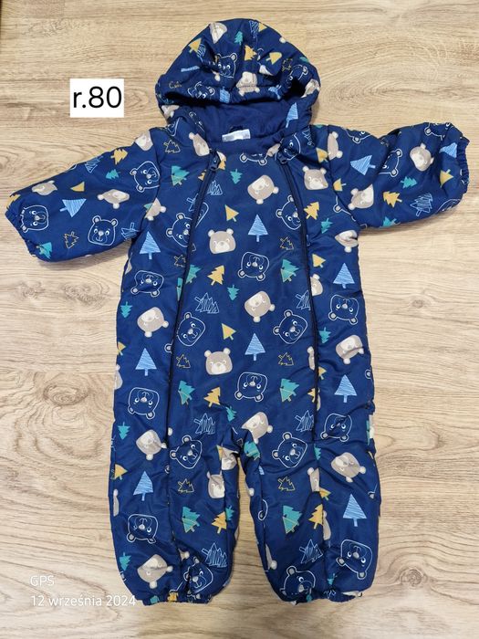 Kombinezon zimowy chłopięcy r.80
