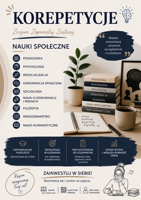 Korepetycje/nauki spoleczne/nauki humanistyczne