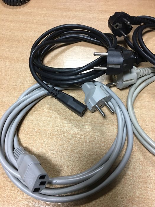 Кабели USB-А-В, сетевые, телефонные. Все по 125 грн.