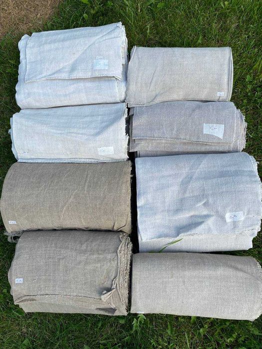 Płótno lniane i sukno ręcznie robione