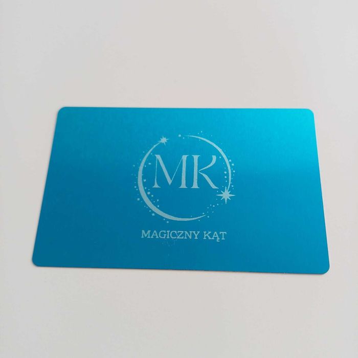 Wizytówki metalowe - aluminiowe