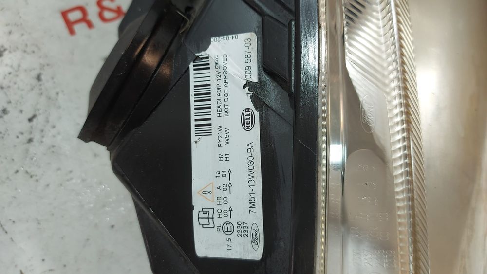 Ótica Farol Frente Frontal Esquerda Ford C-Max 7M113W030AB Original
