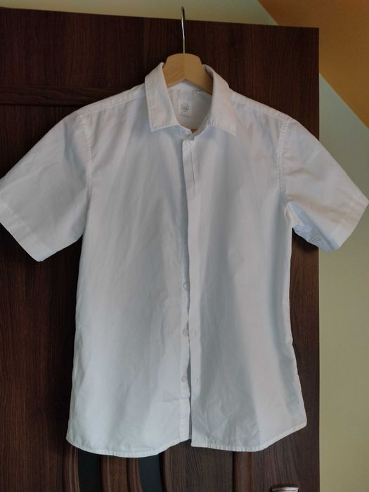 Koszula chłopięca biała r. 152