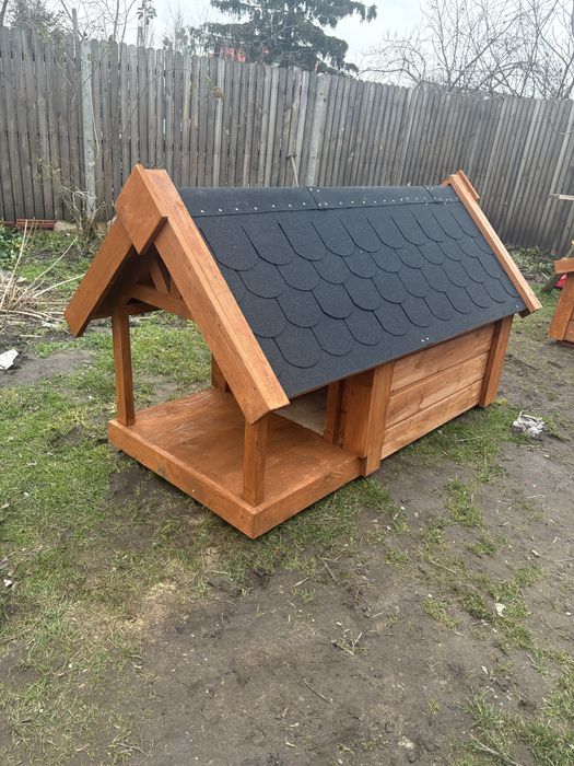 Buda dla psa ocieplana,z otwieranym dachem,impregnowana