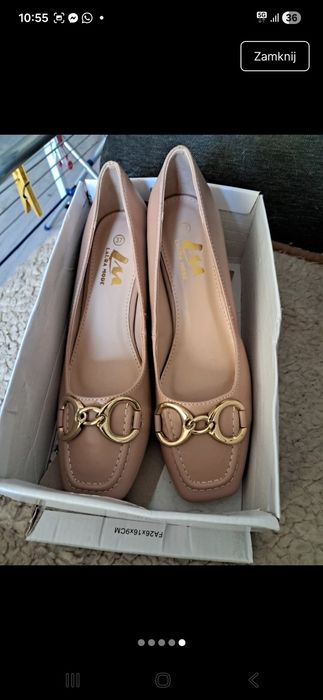 Bity półbuty 37 camel