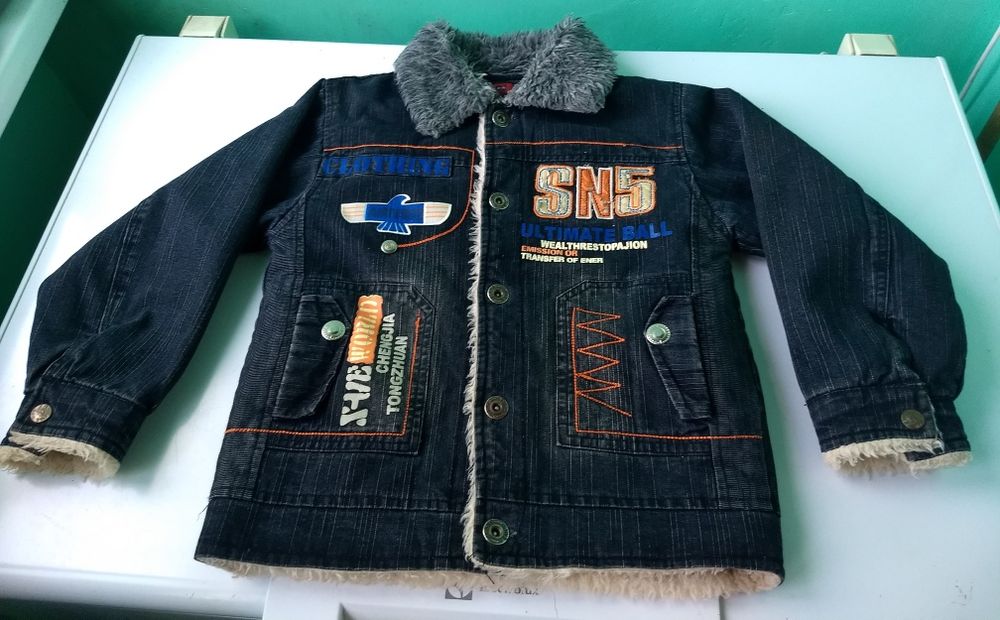 Джинсовка на меху 6-7 лет