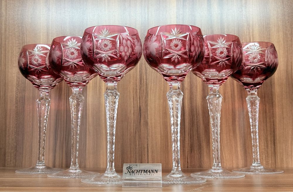 Хрустальные фужеры для вина Nachtmann серия Traube GDR Германия