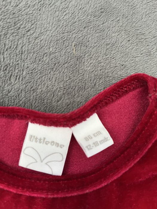 Czerwona sukienka niemowlęca Little One r.86