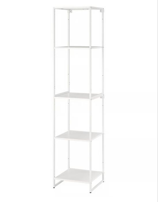 Regal metalowy loft bialy ocynkowany do lazienki warsztatu