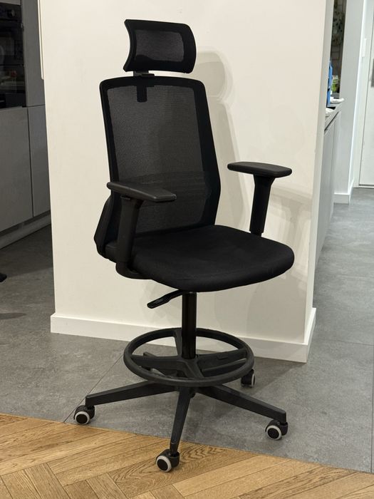 Fotel biurowy Coco BS HD RB Black R1 Grospol wysoki