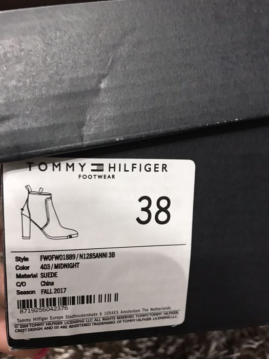 Botki Tommy Hilfiger rozm. 38