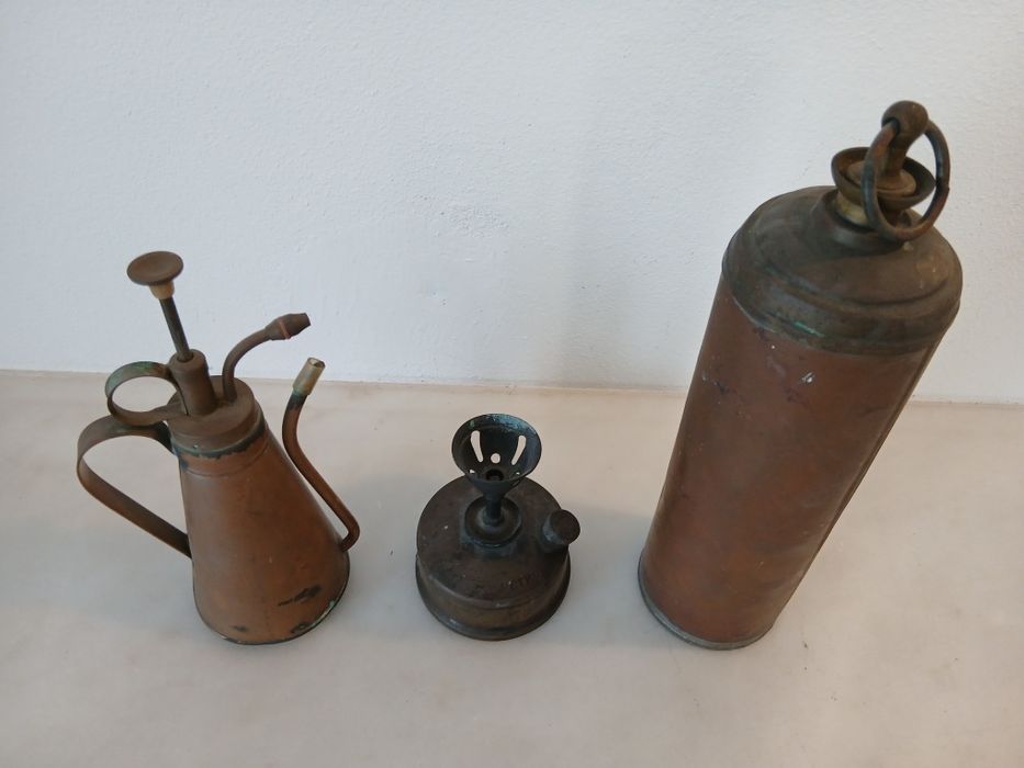 Cobre Atomizador botija fogão vintage