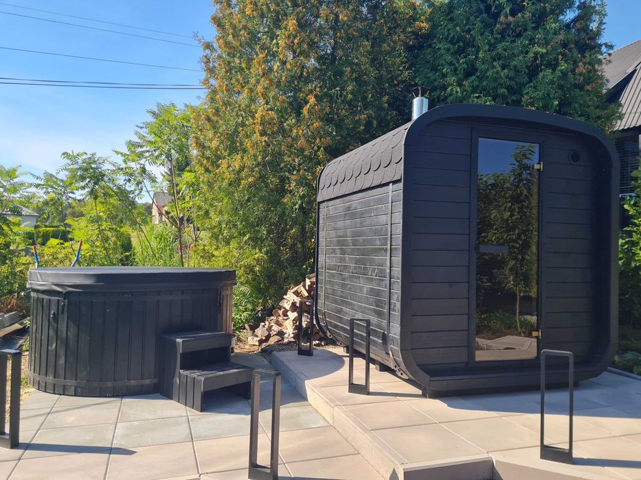 KOMPLET SPA JACUZZI SAUNA BECZKA od producenta transport