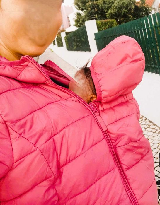 Casaco Porta-Bebé Esmara Rosa Tamanho 42/44
