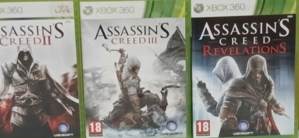 Xbox 360 Assassin's Creed II + III + Revelations | Оригінал | Комплект 3 ігри