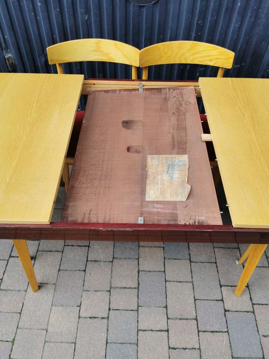 Stół JITONA+ 4x krzesło TON (Thonet), Czechosłowacja '60 Design, Prl