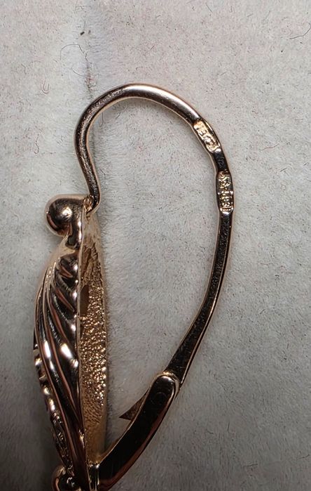 Золоті сережки часів СРСР, 583 проба.