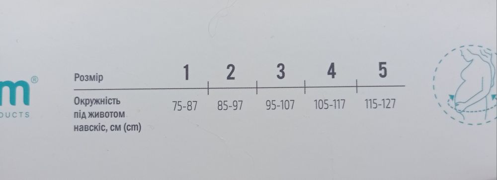 Бандаж до- та післяпологовий. Розмір 4.