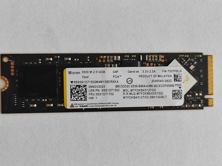 Dysk SSD M.2 NVMe Micron - 512GB