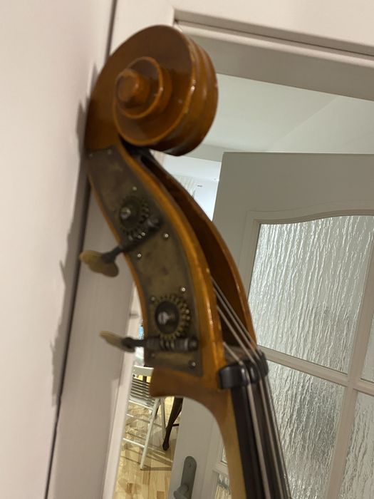 Kontrabas 3/4 czeski drewniany.