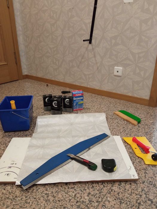 Aplicação papel de parede margem sul