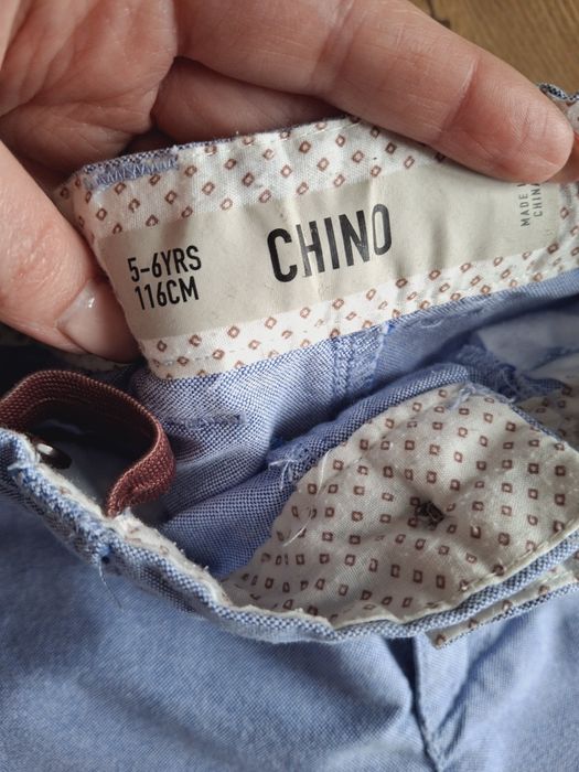 116cm 122cm, chino eleganckie spodenki szorty chłopięce