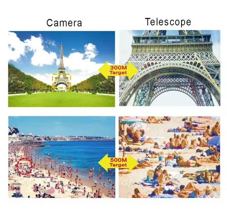 (NOVOS) Mini Câmera 70x ZOOM Monóculo telescópio HD 2.0MP