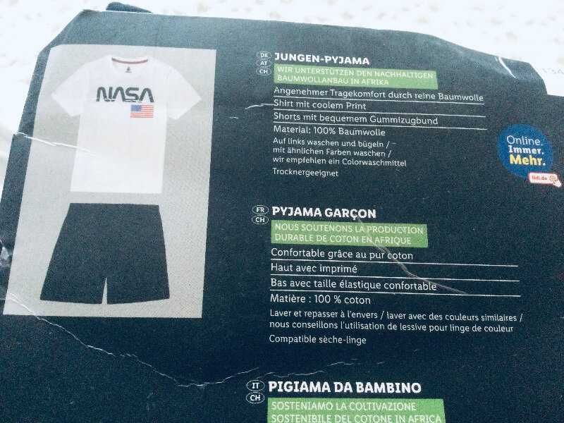 122-128 зріст брендовий Літній комплект або піжама Nasa. Spiderman