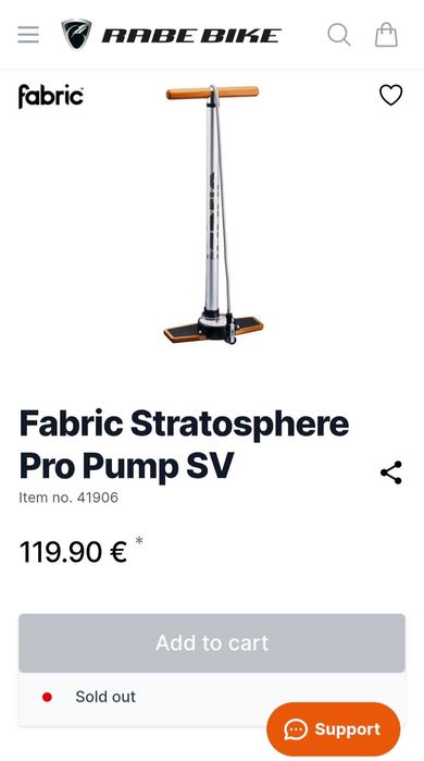 Pompka rowerowa Fabric Stratosphere PRO