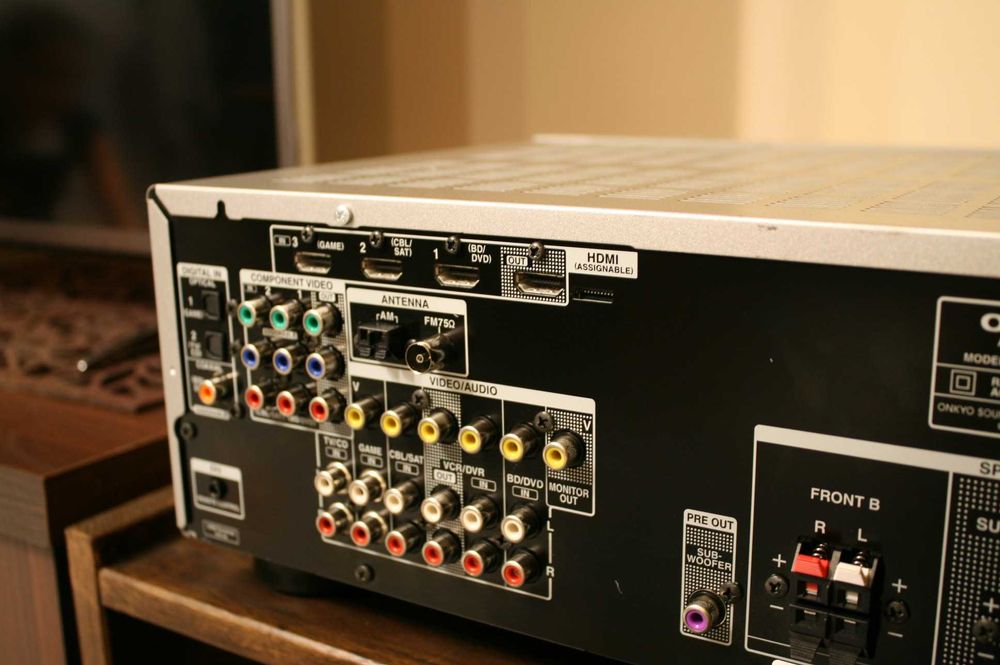 Amplituner Onkyo TX SR 313 USB mp3 wzmacniacz kino domowe