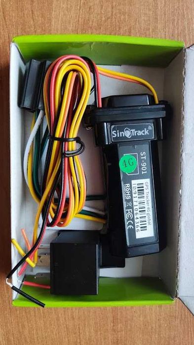 Lokalizator GPS SinoTrack ST-901 do auta na kartę sim 4G, przekaźnik