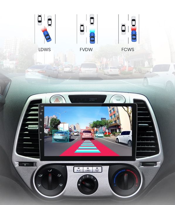 Rádio 9" android 2/32GB Hyundai I20 de 2008-14 WIFI GPS carplay NOVO