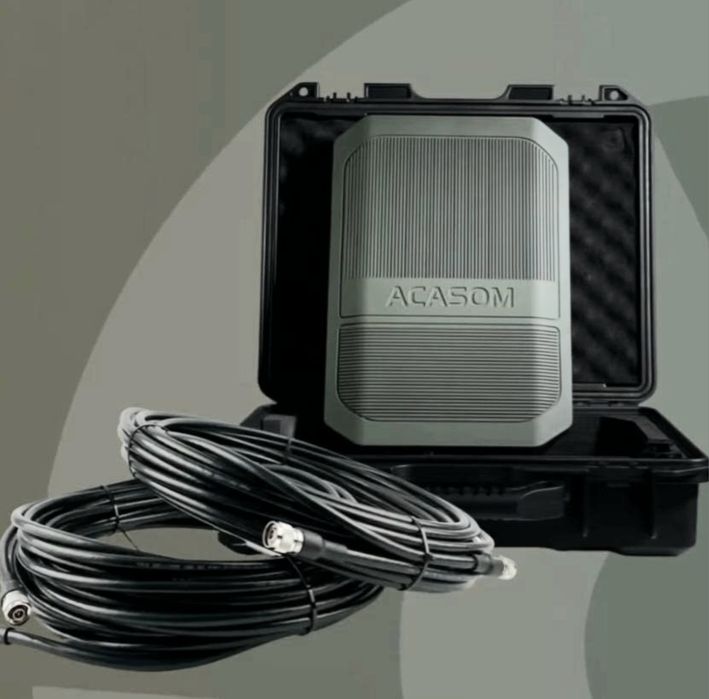 КОМПЛЕКТ: Антенна усилитель ACASOM ROC-6 N-TYPE с Кабелями RG-8 20м.