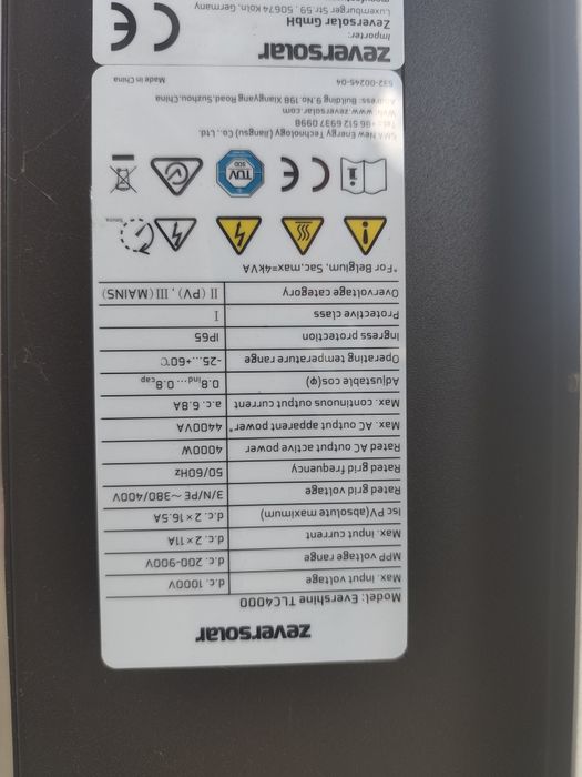 Falownik zeversolar evershine tlc4000 WiFi inwerter