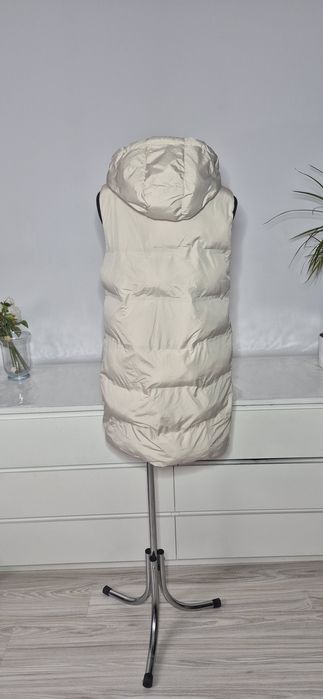 Bezrękawnik damski M Kremowy Jasny