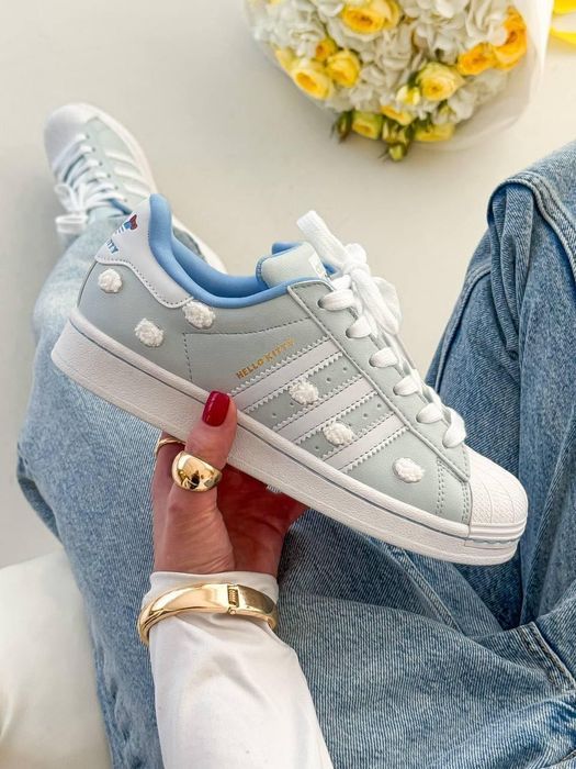 ТОП ПРОДАЖ! Adidas Superstar Hello Kitty 36 37 38 39 40 41 суперстари