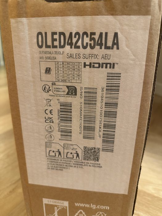 Telewizor LG EVO AI OLED42C54LA - nowy FV