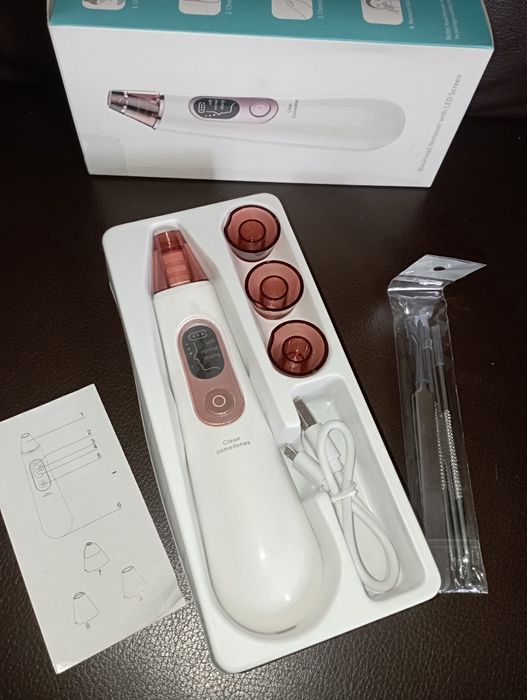 Вакуумный Очиститель Пор Лица + Прибори Для Пилинга Алмазной Микродерм