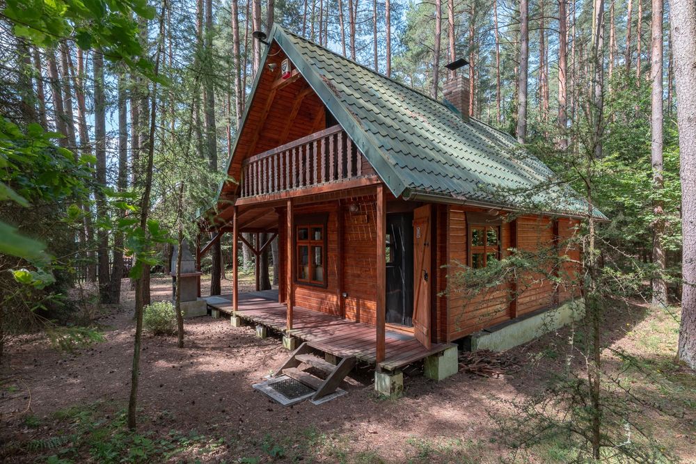 Domek nad jeziorem Kalwa do wynajęcia.