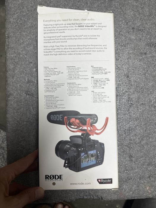 RØDE VideoMic Original – Novo na Caixa –