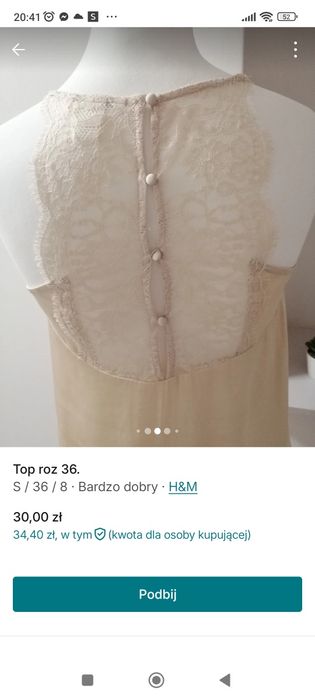 Top bluzeczka pod marynarkę