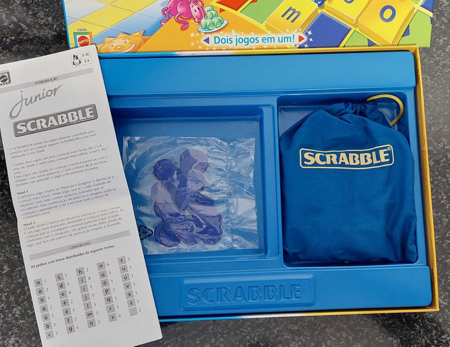 Jogo Tabuleiro Scrabble Júnior Mattel