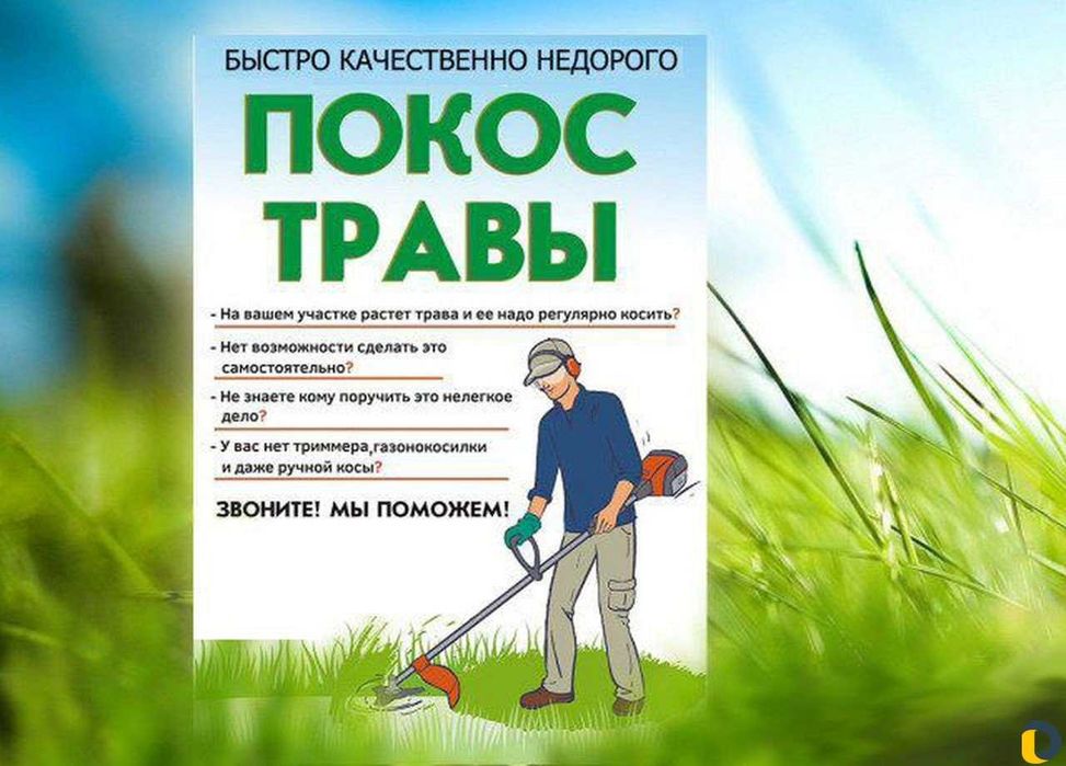 Спил деревьев,покос травы Г.Днепро