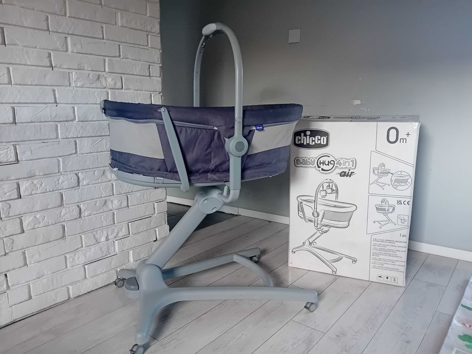 Chicco Baby Hug Air 4 in 1 + materac + tacka + pokrowiec