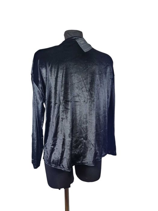 Nowa czarna welurowa bluzka damska półgolf 42,XL Marks&Spencer M&S