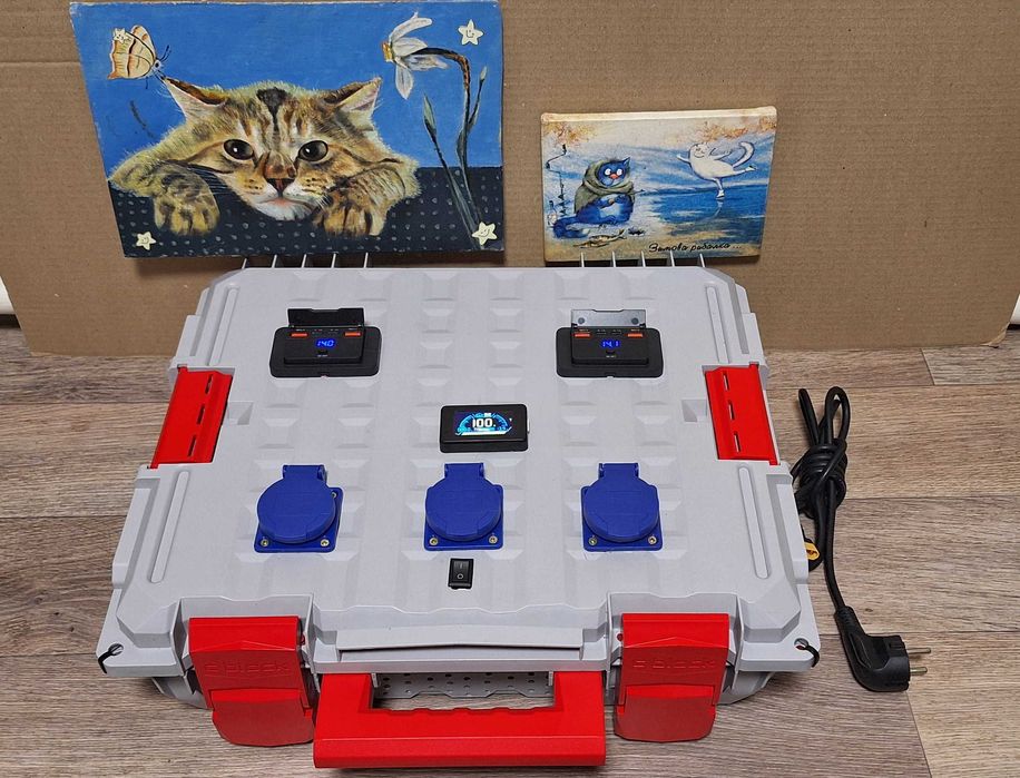 Хит Зарядная станция EcoFlow-220в-3000W-Чистый Синус-Котёл