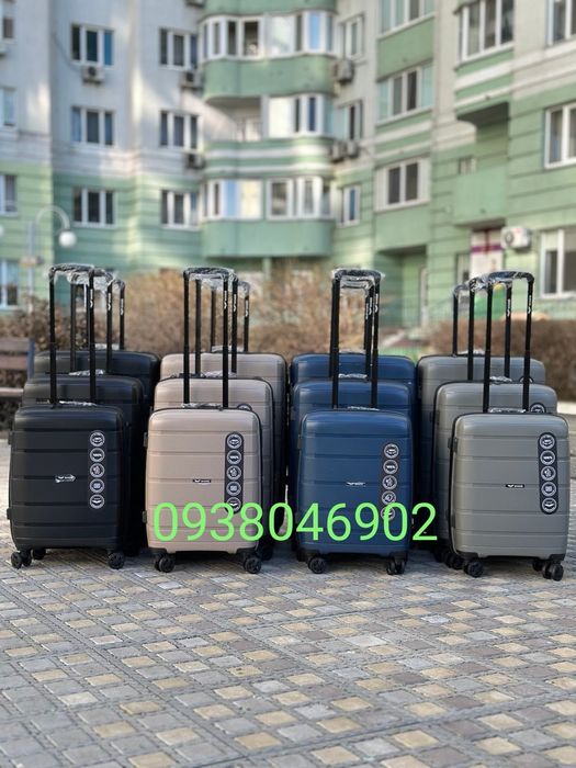 S,M,L Валіза 4 колеса HWF01 WINGS (Польща) 100% поліпропілен